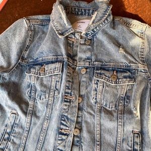 Old Navy Distressed Jean Jacket